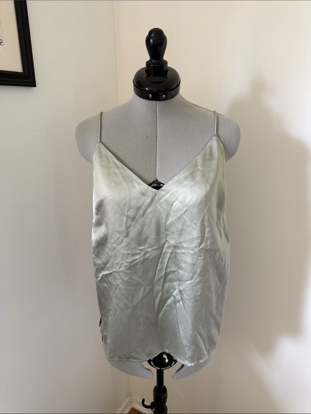 Anine Bing Silk V-Neck Cami Top
